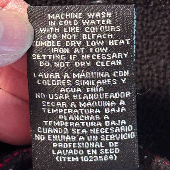 Ike Behar Red Buffalo Plaid Belted Button Up Pea Coat Size S - Picture 10 of 12